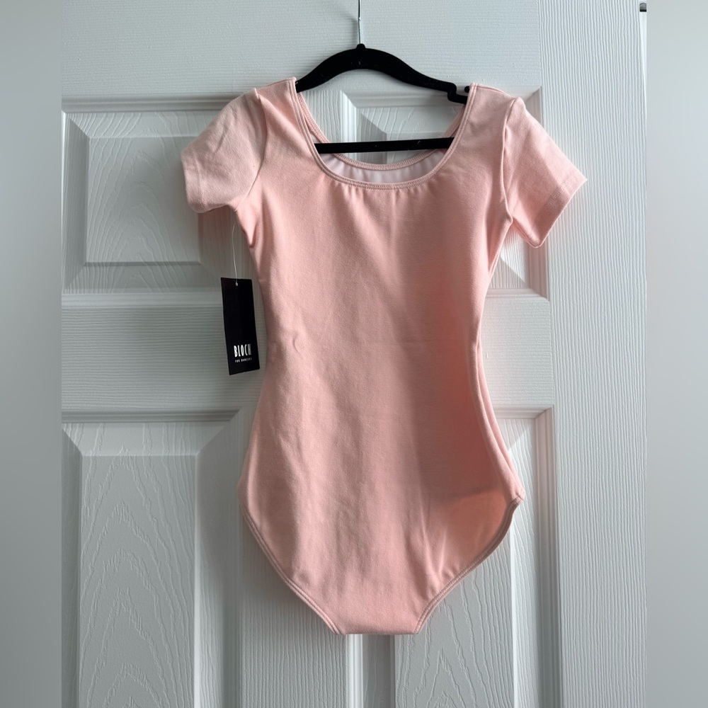 Bloch Light Pink Scoop Neck Leotard